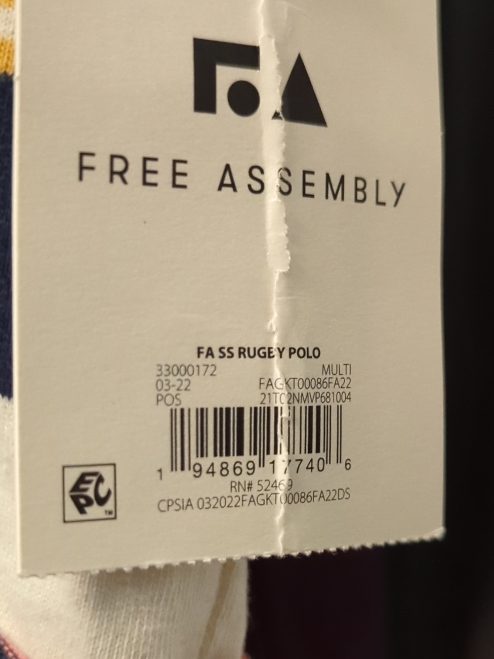 Free Assembly Rugby Polo - Picture 6 of 11